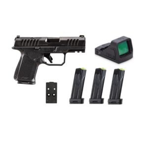 Rost Martin RM1S Handgun 9mm Luger 10(4)rd Magazines 3.6" Barrel Black Black Viridian Red Dot Pistol Case