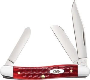 CASE KNIVES POCKET WORN OLD - RED BONE CORN COB JIG STOCKMAN