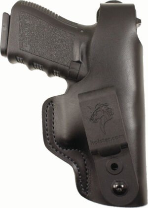 DESANTIS DUAL CARRY II HOLSTER - IWB/OWB RH LTHR GLK 4343X BLK