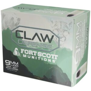 Fort Scott Munitions Claw Defense Handgun Ammo 9mm 115 gr. 20 rd.