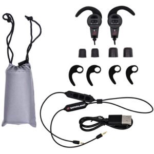 Safariland Pro Impulse In Ear Hearing Protection Rechargeable Bluetooth Black