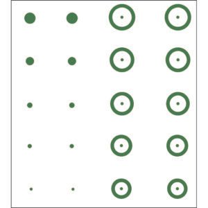 Gunstar Pro Series Chubbie Reticle Set Green