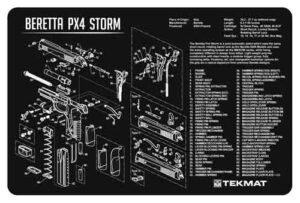 TEKMAT ARMORERS BENCH MAT - 11"x17" BERETTA PX4 PISTOL