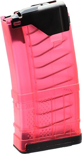 LANCER MAGAZINE L5AWM AR-15 - 5.56X45 20RD TRANSLUCENT PINK