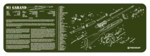 TEKMAT ARMORERS BENCH MAT - 12"X36" M1 GARAND OLIVE DRAB