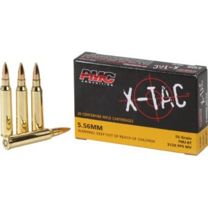 PMC X-Tac Rifle Ammo 5.56 NATO FMJBT 55 gr. 20 rd.