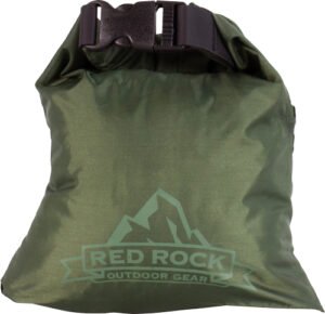 RED ROCK ROLL TOP DRY BAG - 1 LITER WATERPROOF OD GREEN