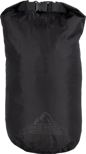 RED ROCK ROLL TOP DRY BAG - 8 LITER WATERPROOF BLACK