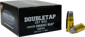 DOUBLETAP 357 SIG 180GR WFNGCH - HARDCAST SOLID 20RD 50BX/CS