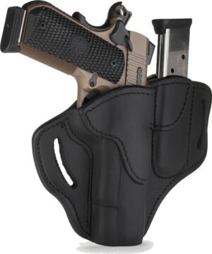 1791 BH1 BELT HOLTR W/ MAG HLD - MULT-FIT RH 1911 FRM 4-5" BLK