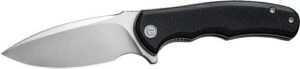 CIVIVI KNIFE MINI PRAXIS 2.98" - BLACK G10/SATIN FINISH D2