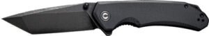 CIVIVI KNIFE BRAZEN 3.46" - BLACK G-10/STONEWASH D2 TANTO