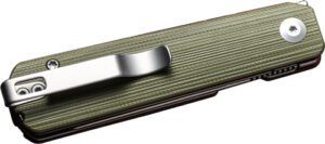 CIVIVI KNIFE SENDY 2.83" - MILLED GREEN/RED G-10 SATIN