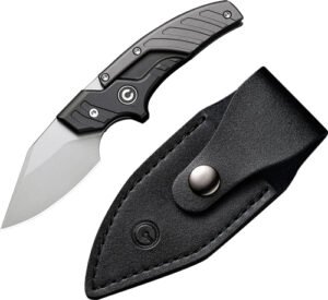 CIVIVI KNIFE TYPHOEUS 2.27" - BLACK/GRAY ALUMINUM/STONEWASH