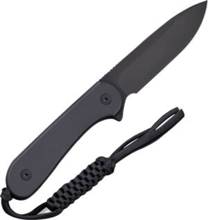 CIVIVI KNIFE ELEMENTUM 3.98" - FIXED BLACK G10/BLACK D2