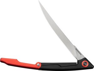 CIVIVI KNIFE SHAWKA 5.81" - BLACK RED FOLDING FILLET KNIFE