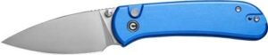 CIVIVI KNIFE QUIBIT 2.98" BLUE - /SATIN FINISH BUTTON LOCK