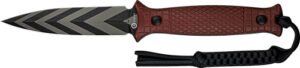 CIVIVI KNIFE PERFRICO FIXED - 4.49" BUGUNDY G10/STRIPED BLD