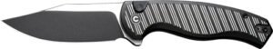 CIVIVI KNIFE STORMHOWL 3.3" - BLACK ALUMINUM/BLACK STONEWASH