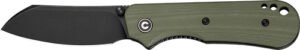 CIVIVI KNIFE CRABBY 2.7" G-10 - OD GREEN BLACK STONEWASH