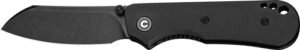 CIVIVI KNIFE CRABBY 2.7" BLACK - CANVAS MICARTA BLACK STONEWASH