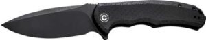 CIVIVI KNIFE PRAXIS 3.75" BLK - COARSE MICARTA/BLK STONEWASHE