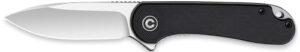 CIVIVI KNIFE ELEMENTUM 2.96" - BLACK G10/SATIN D2 CLAM PACK