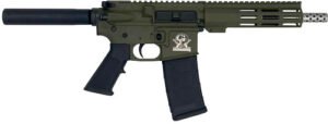 GLFA AR15 PISTOL 223 WYLDE - 7.5" STAINLESS BBL OD GREEN