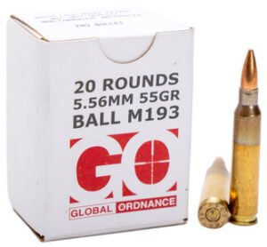 GO 5.56X45MM M193 55GR FMJ BRASS 1000/1 (72)