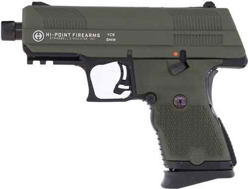 HI-POINT PISTOL YC9 9MM 10RD - 3.93" OLIVE DRAB SLIDE THREAD - Image 2