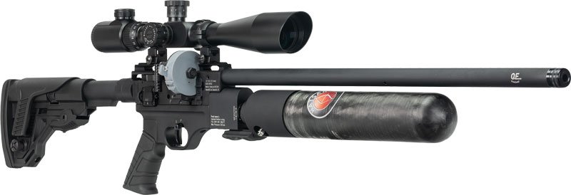 HATSAN FACTOR RC .25 PCP - SIDE LEVER 2-MAGS BLACK