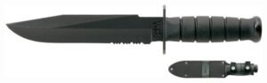 KA-BAR FIGHTER KNIFE - 8" SERRATED W/SHEATH