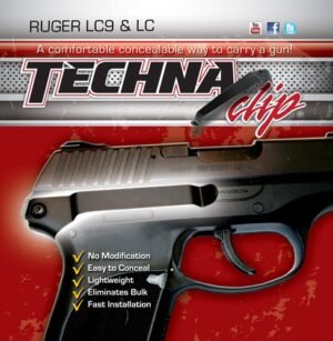 TECHNA CLIP HANDGUN RETENTION - CLIP RUGER LC9/LC380 RIGHT