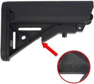 J&E 3RD GEN ARMORY SOPMOD - AR15 BUTTSTOCK BLACK