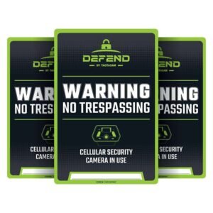 Tactacam Defend No Tresspassing Sign 3/ct