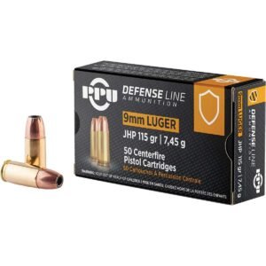 PRIVI 9mm Luger JHP 115GR 50Rds Ammo