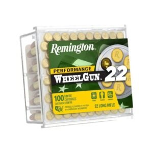 Remington Performance Wheelgun 22 Subsonic Rimfire Ammunition .22 LR 39gr Solid 770 fps 100/ct