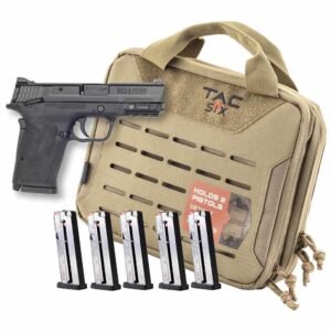 Smith & Wesson M&P9 Shield EZ M2.0 Handgun Bundle 9mm Luger 8rd Magazines (5) 3.675" Barrel Black with Case