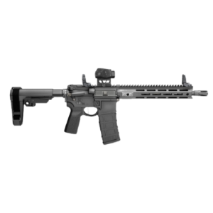 SPRINGFIELD ARMORY SAINT VICTOR GEAR PAC 5.56 11.5" PISTOL, SBA3, BLACK, FLIP UPS, 4-30RD