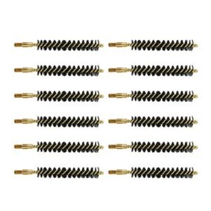 HEAVY WEIGHT NYLON RIFLE BRUSH 35/38/357 CALIBER 12 PACK