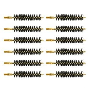 HEAVY WEIGHT NYLON RIFLE BRUSH 44/45 CALIBER 12 PACK