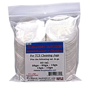 TCS CLEANING PATCHES 50 CALIBER MUZZLELOADER-12 GAUGE