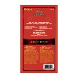 PISTOL CLEANING KIT W/ALUMINUM ROD 10MM/40/45 CAL