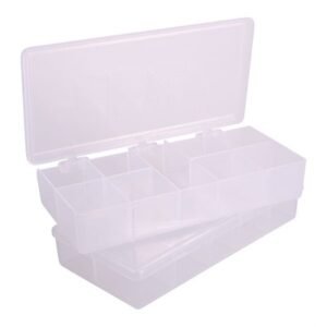 STORAGE BIN, 9 COMPARTMENT, 7''X3-1/2''X1-1/4'', 2 PACK