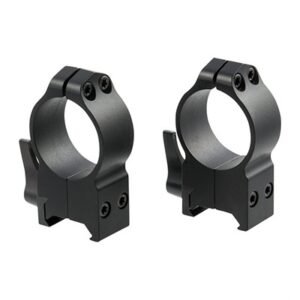 30MM EXTRA HIGH (0.65'') QD RINGS BLACK
