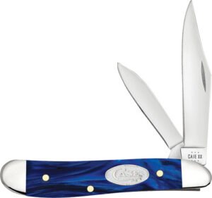 CASE KNIVES BLUE PEARL - KIRINITE SMOOTH PEANUT