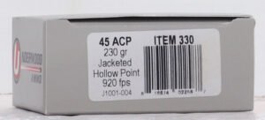 UNDERWOOD 45 ACP 230GR JHP - 20RD 10BX/CS